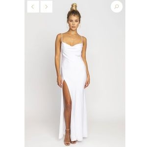 Resa River Slip Dress in Ivory - Size S